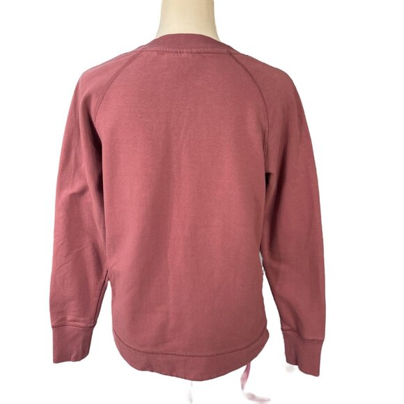 Ariat Women's Benicia Sweatshirt Raised Velvet Logo Blush Rose Size Medium - Picture 3 of 8